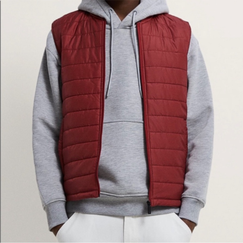 ZARA Men Puffer Vest Mens Size M